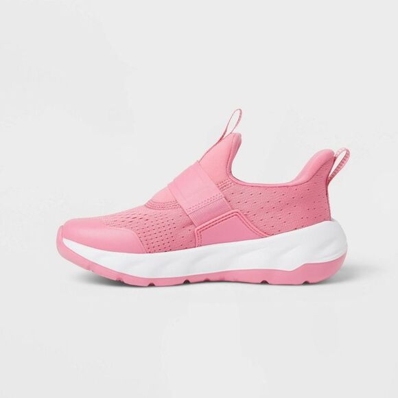 All In Motion - Kids' Dillon Slip-On Performance Sneakers - All In Pink - Picture 2 of 4